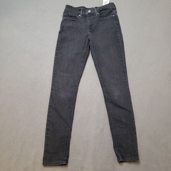Levis shaping skinny 311 black jean denim size 26 - Picture 1 of 12